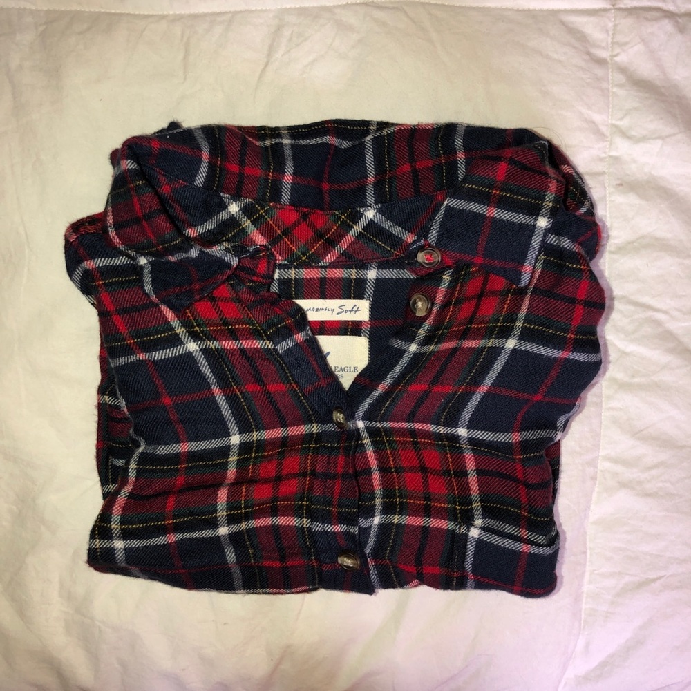 Blue and red flannel from American Eagle